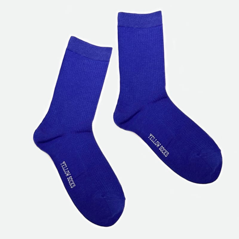 YELLOWSOCKS SOFT GOLGI COBALT BLUE