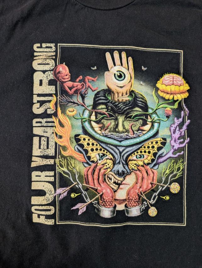 Four Year Strong Brain Pain Black T Shirt Full Size S-5XL RS183 S