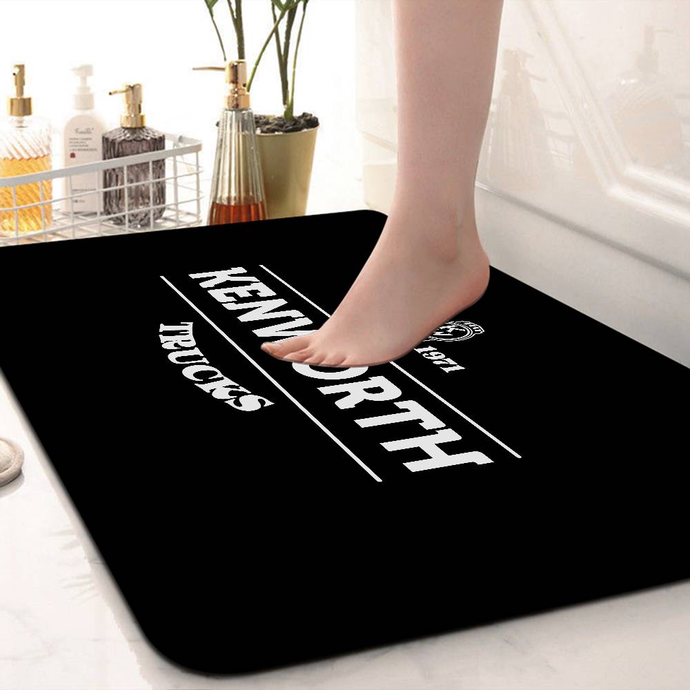 KENWORTH Logo Bath Mat Nordic Style Home Doormat Bathroom-Toilet Mats Bedroom Welcome Doormat