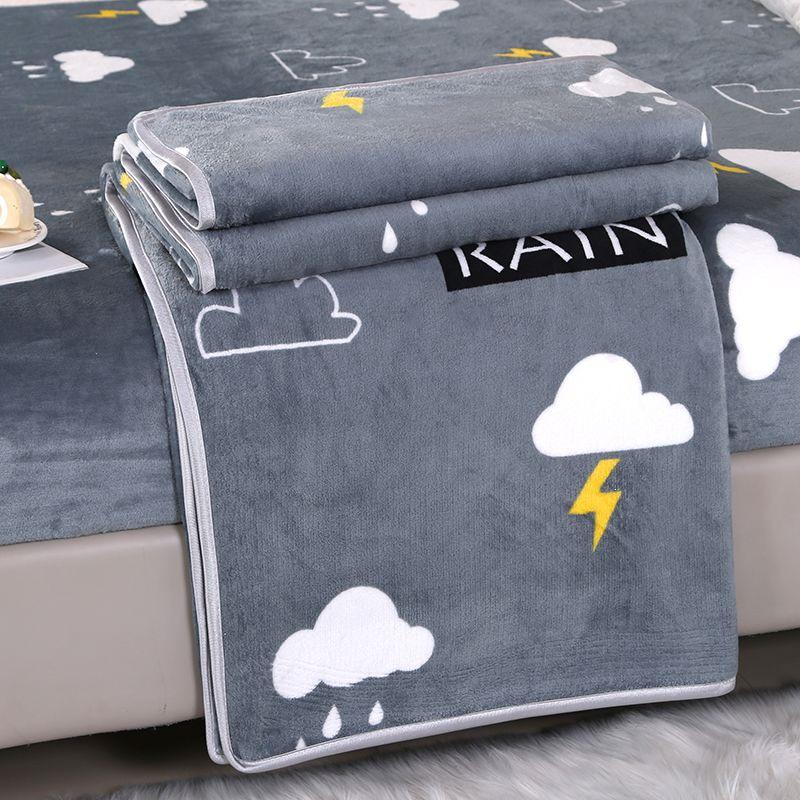 Superweiche Flanell-Korallenfleece-Decke - Plüschig, Verdickt, für Einzel-/Doppelbett, Ganzjahresgebrauch.