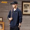 JEEP Men's 2025 Autumn/Winter Polo Collar Sweatshirt