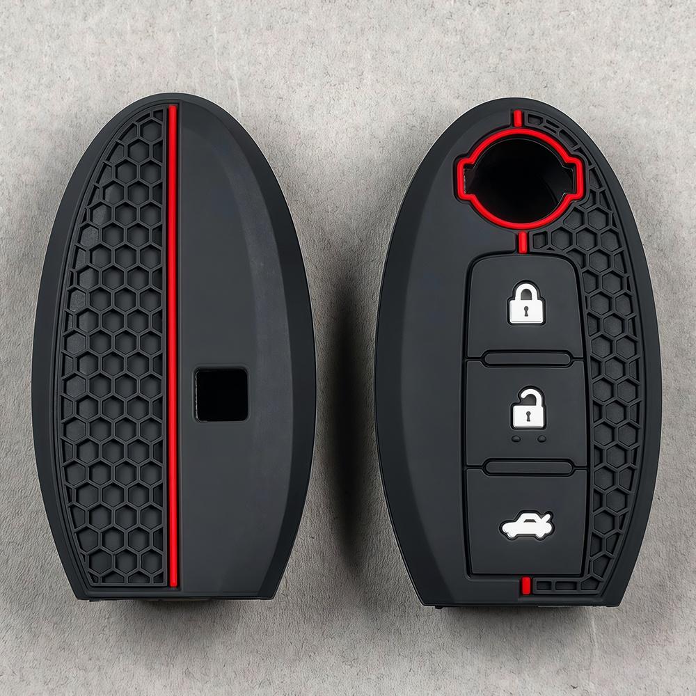 Silicone Car Key Shell Case Fob Cover For Nissan Maxima Altima Versa Sentra Sunny Sylphy Teana Qashqai X-Trail Juke
