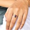 Genuine Red Garnet Ring Garnet Handmade  Ring Cushion Garnet Ring Healing Gemstone Ring Sterling Silver Ring Bridesmaid Gift