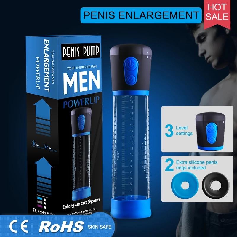 Hannibal Electric Penis Pump Penis Enlargement Extend Pump Penis Stimulation Male Masturbators Cup Dick Pump Sex Toys for