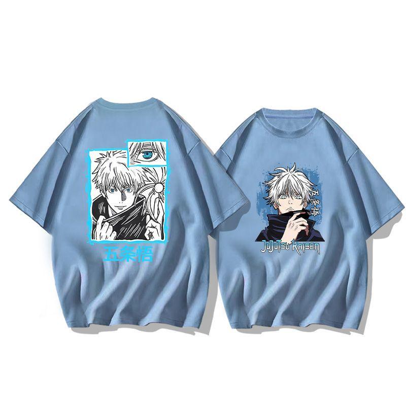 Anime Jujutsu Kaisen Jujutsu Kaisen Pure Cotton Short-sleeved Men T-shirt Summer Fashion Loose T-shirt Men