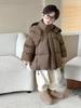Boys' 2025 Winter Hooded Down Jacket - Thick, Warm, and Perfect for Cold Weather