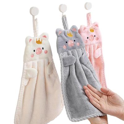 Cartoon Animal Coral Fleece Hand Towel CLE