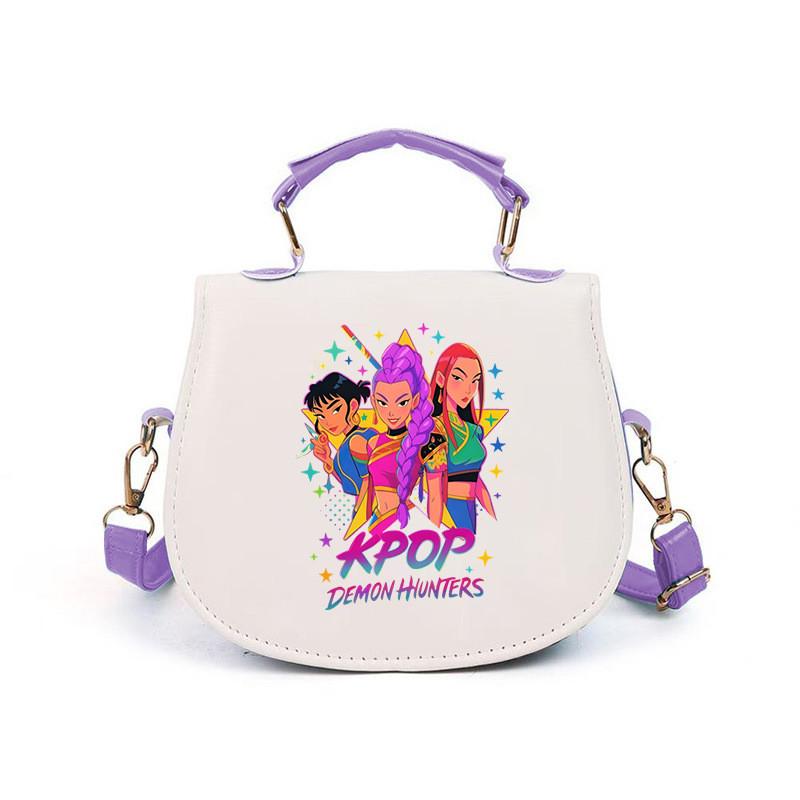 Girls Kpop Hunters Derpy Rumi Zoey Mira Printed Student Kids Casual Shoulder Crossbody Bags