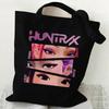 KPOP Demon Hunter Group Printed Canvas Bag Spot Women's Daily Handbag Shopping Bag KTY