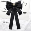 Black Bow Tie Rhinestone Bowknot Brooches For Women Shirt Collar Corsage Jewelry Clothing & Accessories