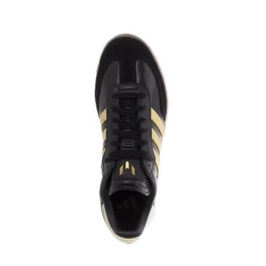 Adidas Originals Samba Messi Indoor Football Shoes Black Gold Sneakers IH8159