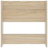 Wall Mounted Shoe Cabinet in Sonoma Oak Finish 60 x 18 x 60 cm Particleboard