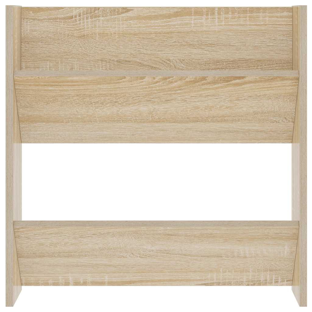 Wall Mounted Shoe Cabinet in Sonoma Oak Finish 60 x 18 x 60 cm Particleboard