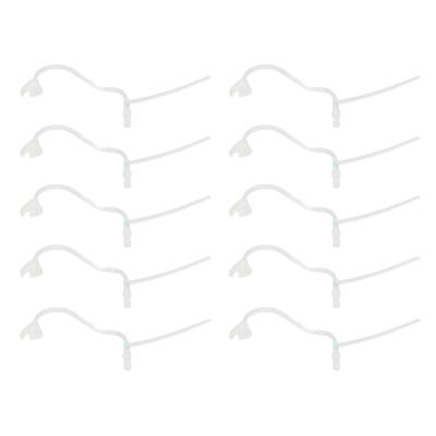 10PCS Hearing Device Sound Tube Magnify Sound Compact Plastic Replacement Slim Sound Tubes Left Ear