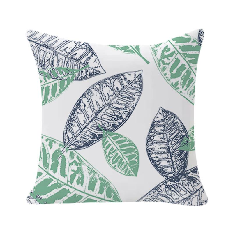 Einfacher geometrischer Druck Kissenbezug Abstraktes florales Wohnzimmer Sofa Kissenbezug