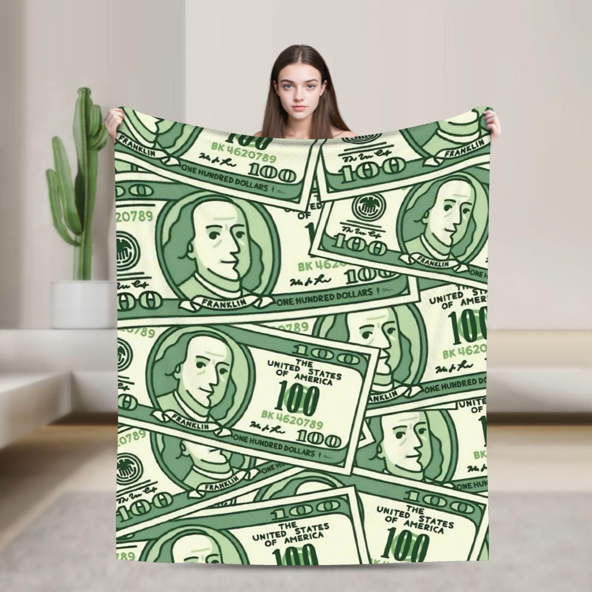

Play money Soft Blanket Airplane Travel Plush Throw Blanket Print Living Room Flannel Bedspread Sofa Bed Cover 75x90cm