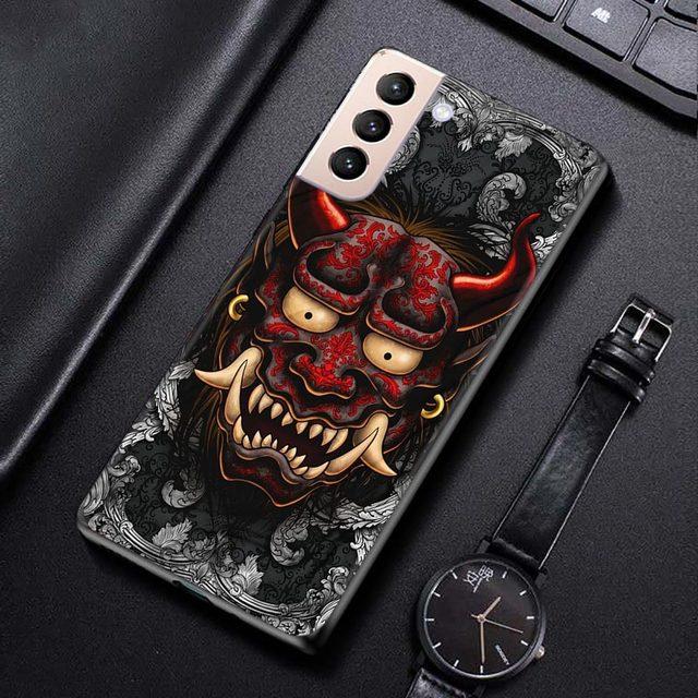 Terror Ghost Head Silikonhülle für Samsung Galaxy S22 S21 S20 Ultra Fe S10 S9 S8 Plus 4g 5g S10e S7 Edge Cover