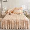 Výšivka Čistá bavlna Krajka Zesílené Prošívání Volán na postel Přehoz Povlak na polštář Potah na matraci Dvojitý Domácí textil Vícebarevný #/