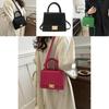 2024 Trendige Vintage Umhängetasche für Damen Lässiger Koreanischer Stil Kleine Quadratische PU Tasche