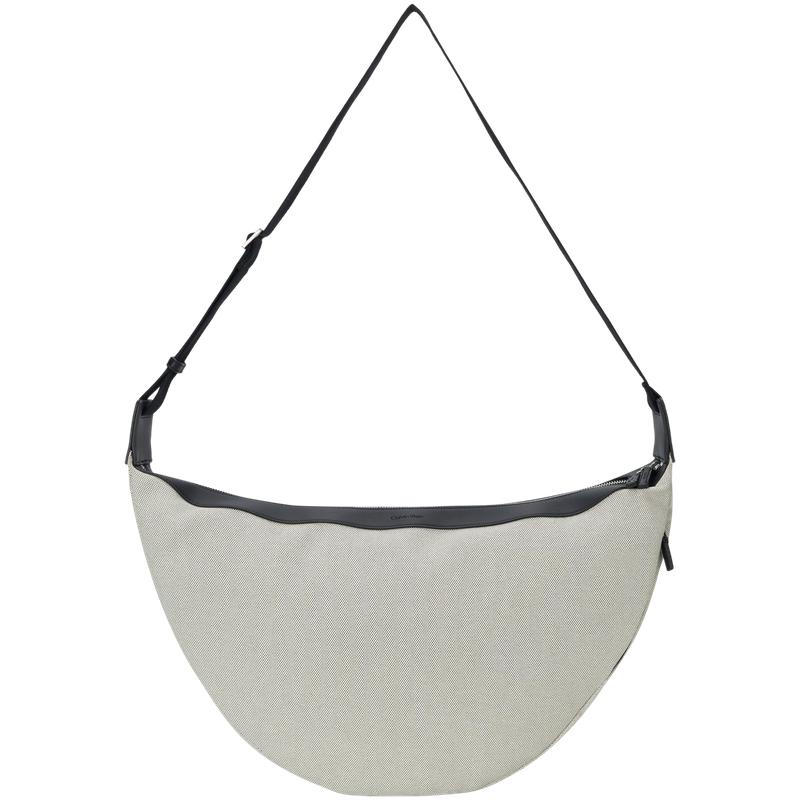 Calvin Klein Commuter Lightweight Dumpling Bag Fabric Shoulder Bag Men bags Chalk-White 4D3037G-YAG YAG-Chalk White