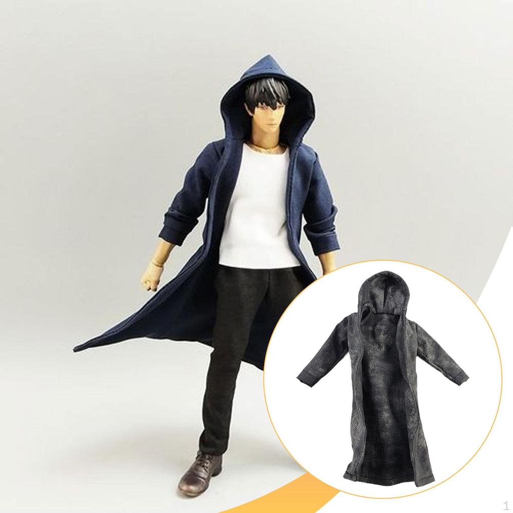 1/12 Scale Male Coat Model Windbreak Stylish Decoration Clothes Accessories Miniature