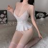 Erotic Underwear, Sexy 2D One-piece Dress, Women's Open-cut Uniform Supplies Set, No-take Pajamas 8790