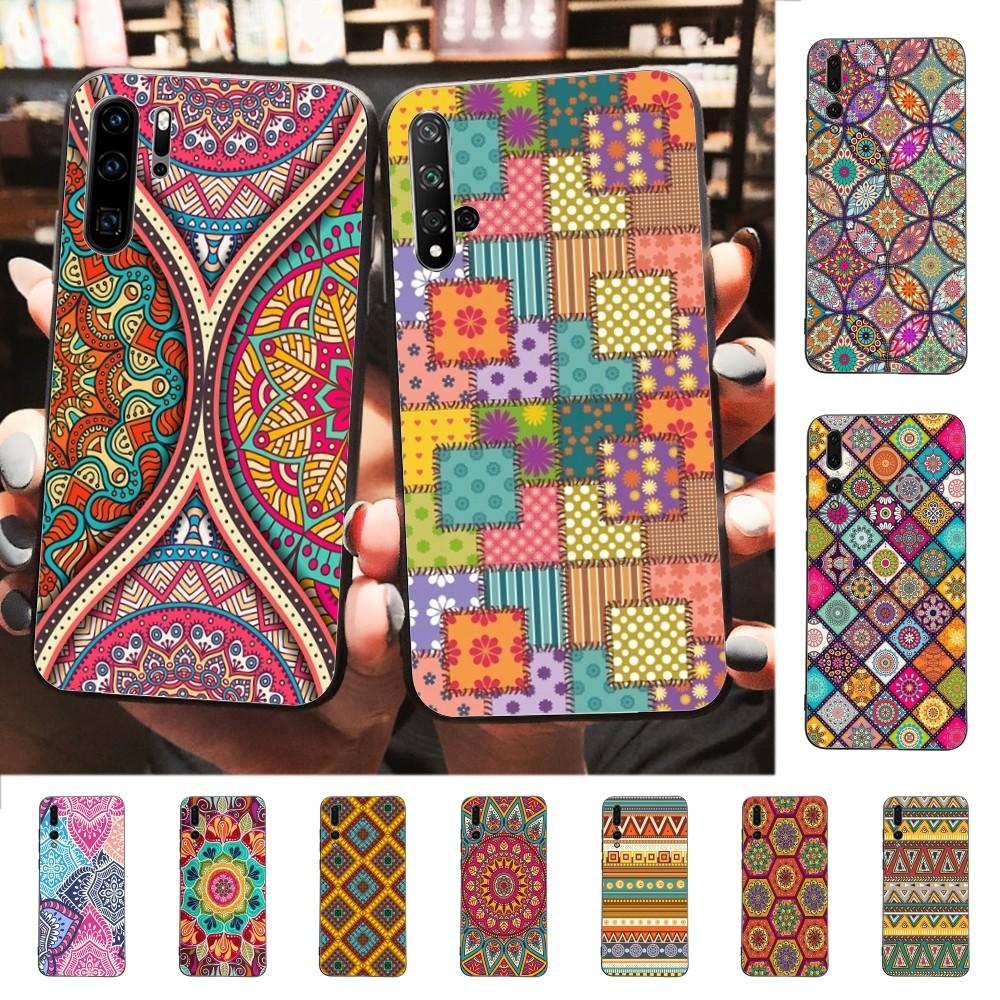 Bohemian Ethnic Style Phone Case For Huawei P 8 9 10 20 30 40 50 Pro Lite Psmart Honor 10 Lite 70 Mate 20lite