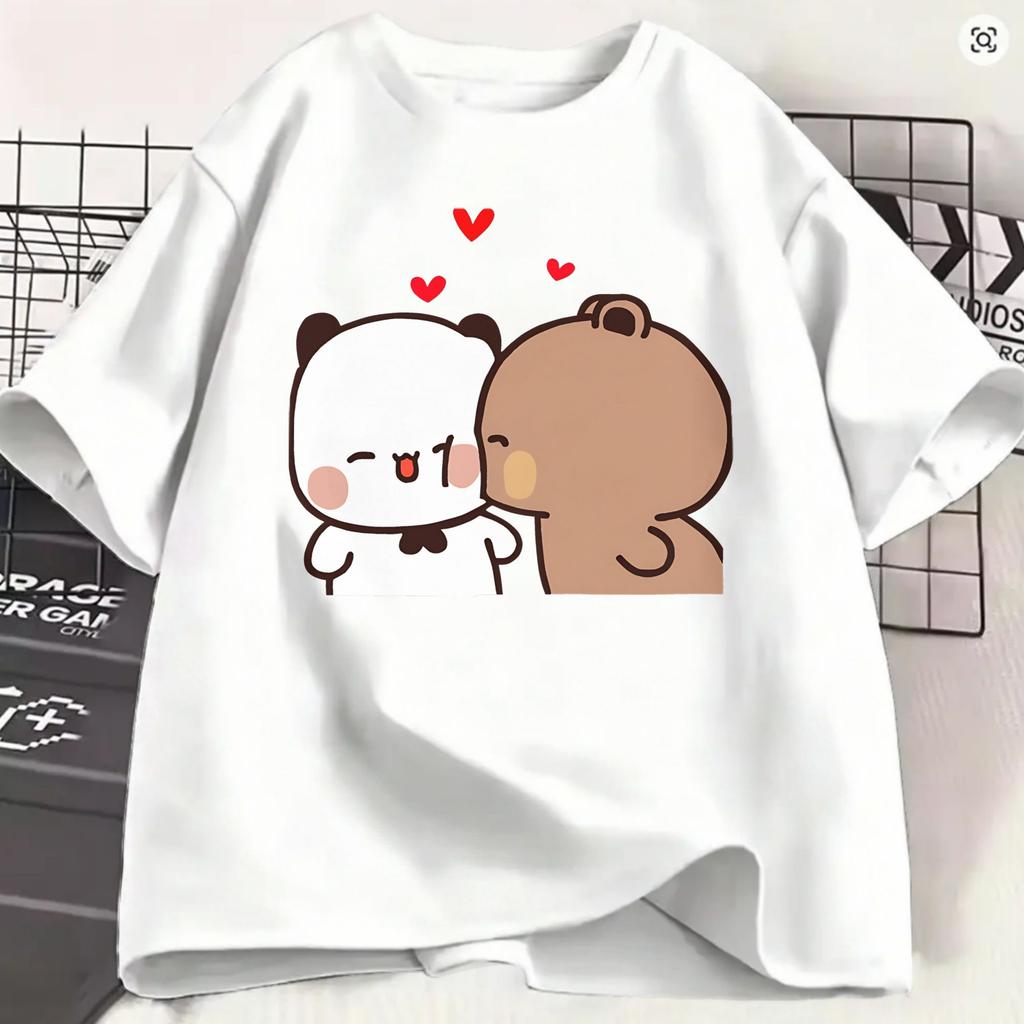 Dudu Bubu T Shirt For Unisex Cotton Vintage Tshirts Crew Neck Love Tee Shirt Short Sleeve Clothing Classic