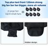12V Universal Car Seat Cushion Fast Blow Ventilation Cooling Fan 3D Spacer Square Auto Seat Cover Breathable Summer Driving Mat