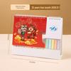 2026 Year of the Horse Chinese Style Custom Table Calendar with Pictures - Creative Desktop Ornament & Office Hollowed-Out Design