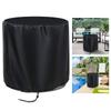 420D Oxford Round Table Cover for Small Outdoor Tables Waterproof and Windproof with Adjustable Drawstring for a Snug Fit
