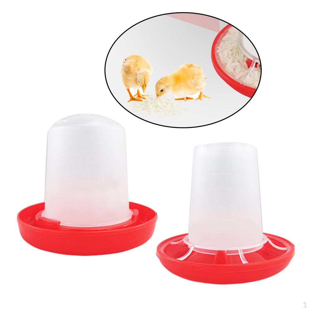 Chicken Feeder, Blanking BucketEasyClean Portable StableTank Box Bowl for AnimalHen Quail