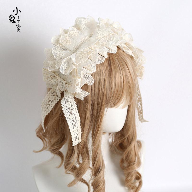Lo Girl Sweet Girl Hair Accessories Lace Headgear Hair Bands for Girls Lolita French Elegant Headband