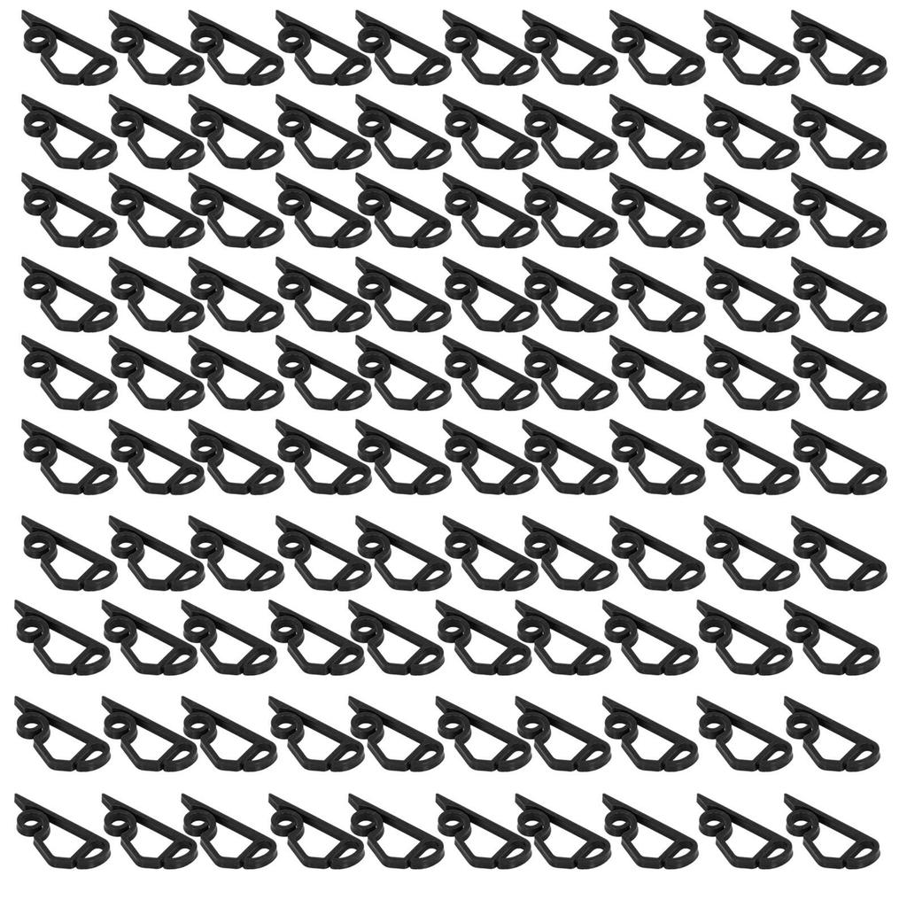 100pcs Christmas Lights Gutter Clips Reusable Waterproof Frostproof Plastic Gutter Clips String Light Hooks for Party