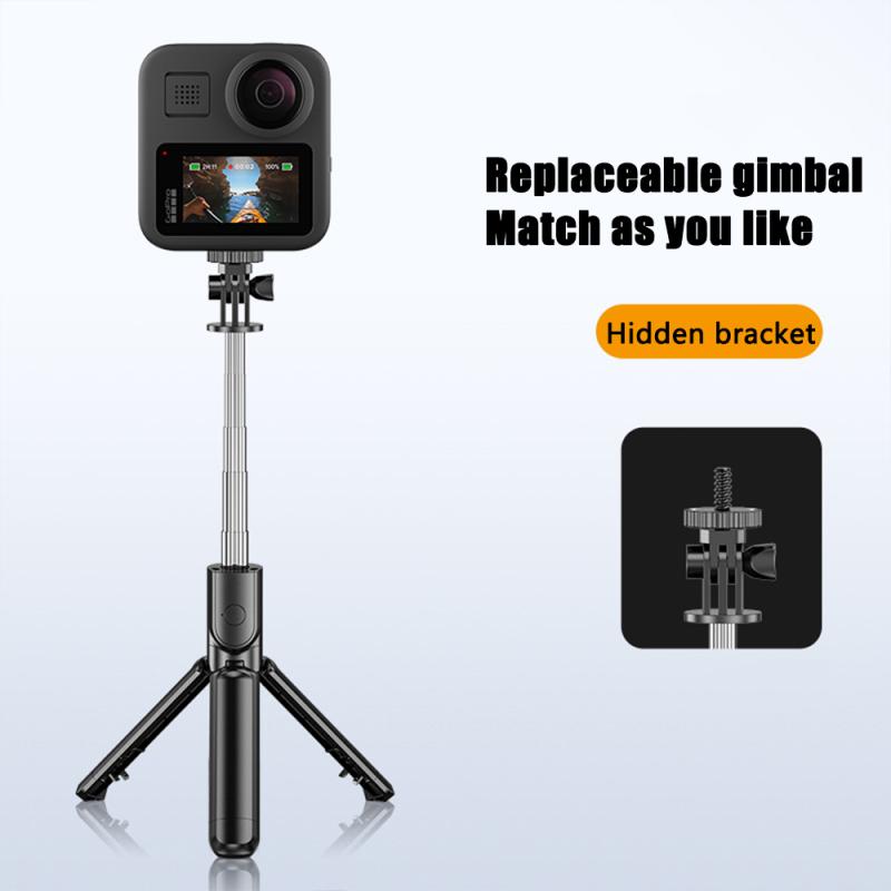 Selfie Stick Wireless Bluetooth-compatible Foldable Mini Slr Tripod With Fill Light Remote Control
