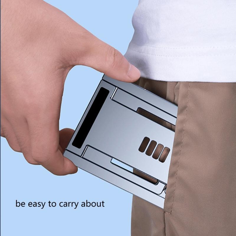 Tablet and Phone Holder with Adjustable Slots for Home Office or Travel Use Phone Stand Desktop Bracket 2PCS