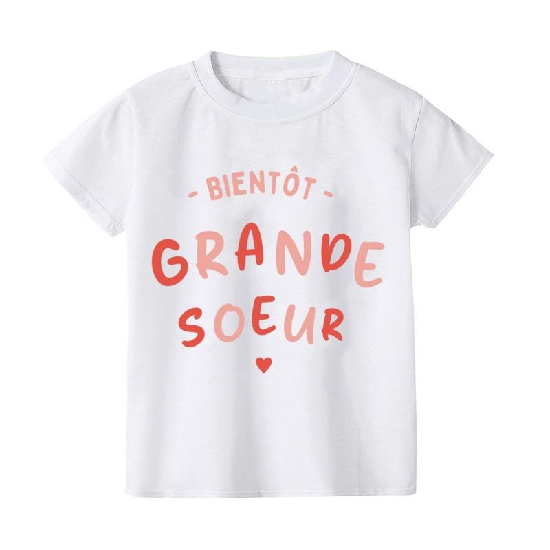 Soon To Be Big Sister T-shirt Pregnancy Announcement Future Big Brother Tshirts Baby Shower Gift Clothes Boys Girls Tee