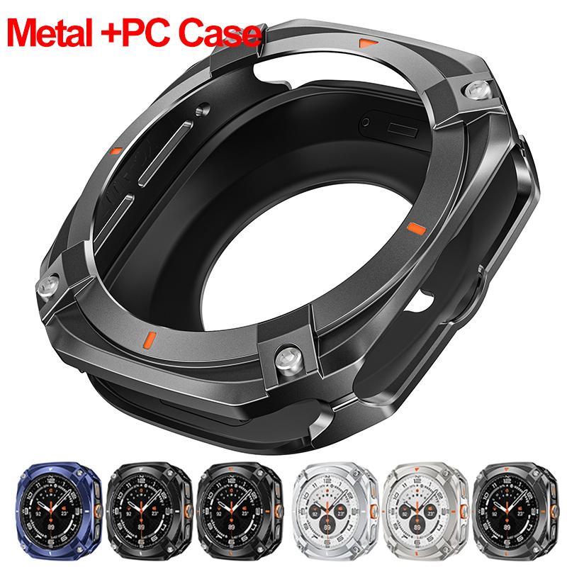 Metalowy Zderzak ze Stopu Aluminium dla Samsung Galaxy Watch Ultra 2026 47mm Pokrowiec Ochronny dla Samsung Galaxy Watch 7Ultra 47mm