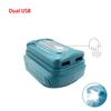 Battery Adapter with Led Work Light  For Makita 14.4V18V Li-on Battery with Dual USB  Type-c DC Port Emergency Power Supply