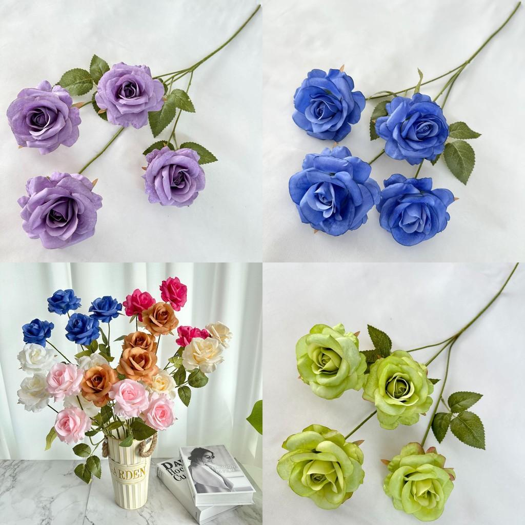 Elegant Faux Rose Flower Arrangement For Wedding Decor Photography Props