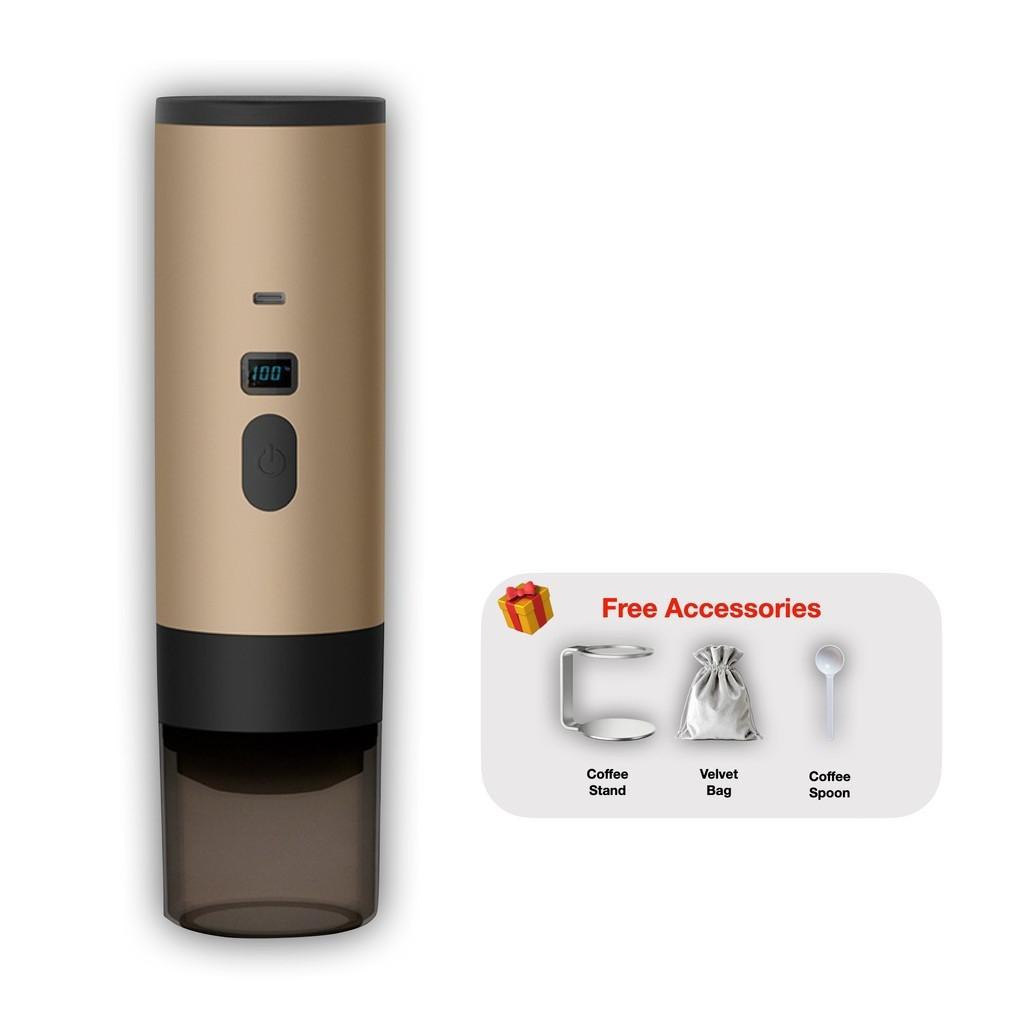 3-in-1 Wireless Portable Espresso Coffee Maker 15Bar Ground & Capsule Compatible Espresso Machine Hot & Cold Brew Coffee Machine