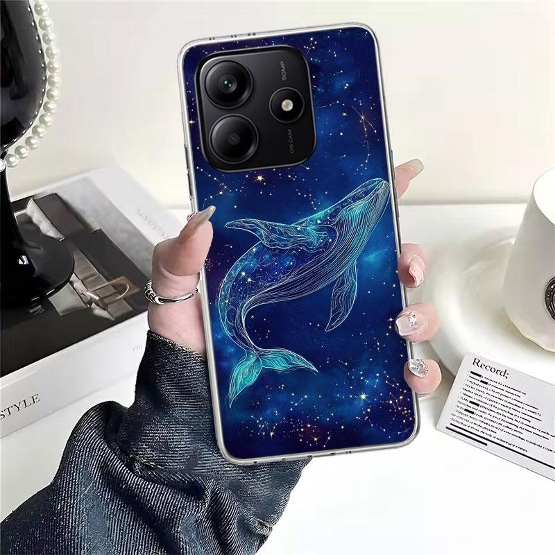 Humpback Whale Sea Giant Soft Phone Case For Xiaomi Redmi Note 15 14 14S 13 12 Pro Plus 12S 11 11S 11E 10 10S 11T 5G Fundas Coqu
