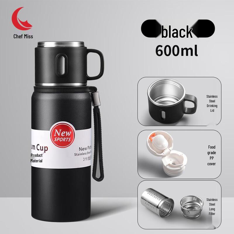 Chef Lady 316 Stainless Steel Insulated Tea Infuser Bottle