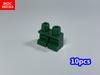 Non-Toxic 10Pcs Moc Bricks Unmovable Short Legs Pants Blank 4Cm Action Figure Body Part Assembles Particles Building Blocks Toys Gifts