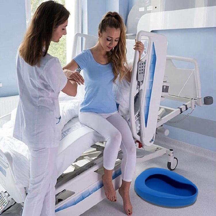 Portable Bed Pans for Elderly Female,Easy to Clean,Heavy Duty Bed Pans Plastic Thick Large Bedpans for Bedridden Patient