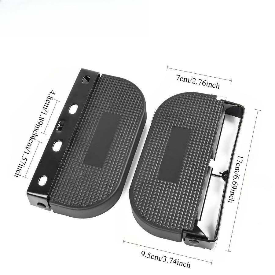 Foldable Wide Foot Pegs - Side-Mounted Protection Bars & Foot Rests for Electric Bikes & Motorcycles