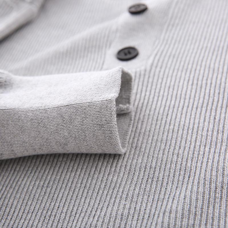 Men's Crew Neck Button Detail Knit Sweater Loose Lazy Casual Pullover