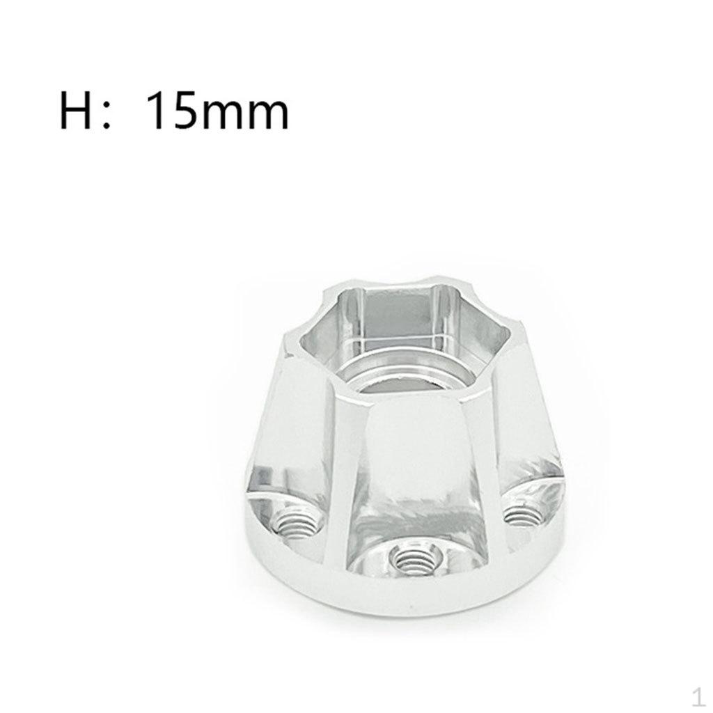 Hexagon Wheel Hubs Spare Parts Aluminum Alloy Modification Accessories Widening for RC Crawler