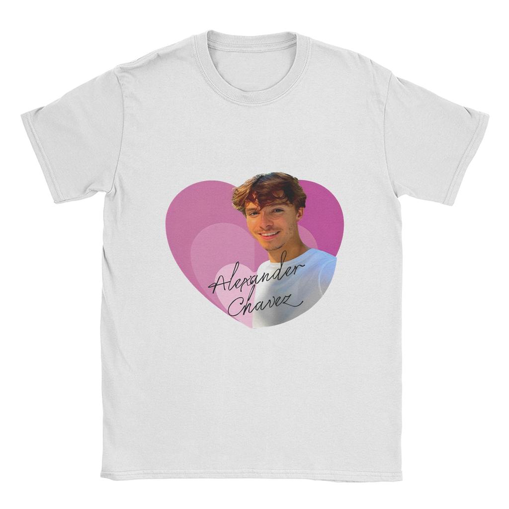 Men's Nicholas Alexander Chavez Pink Love T Shirts Graphic Actor Clothes Vintage Short Sleeve Round Neck Tees Printed T-Shirts