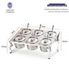 Caitang Zhizao Stainless Steel Divided Spice Rack